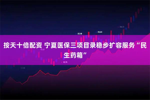 按天十倍配资 宁夏医保三项目录稳步扩容服务“民生药箱”